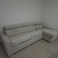 Divano letto angolare con contenitore
