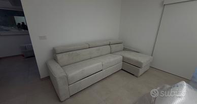 Divano letto angolare con contenitore