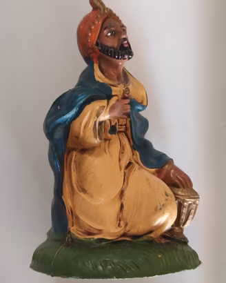 Statuina Presepe Vintage "Re Magio Inginocchiato /
