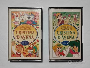 Cristina D'Avena cassette vol. 1 e 2 vintage 1992