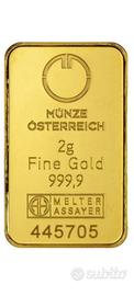 Münze Österreich 2g - Lingotto d'oro da investimen