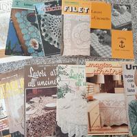 10 riviste vintage uncinetto e ricamo