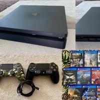 Ps4 slim 500 gb 2 controller originali 10 giochi