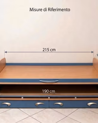 Doppio letto estraibile Moretti Compact