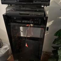 Impianto HI FI stereo completo con mobile