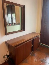 Mobile ingresso con specchio e appendiabiti 