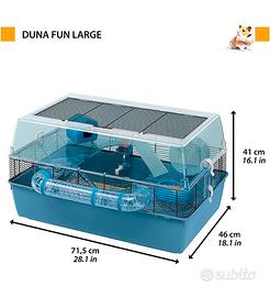 Gabbia grande per criceto come nuova