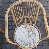 Sedia in rattan