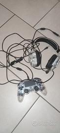 Cuffia con microfono e joypad PS4