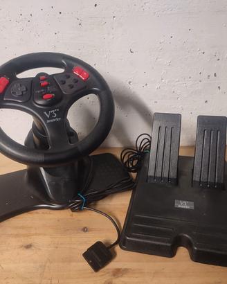 Volante e pedaliera per PS1 PS2 V3