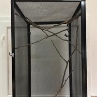 Terrario per rettili completo di accessori