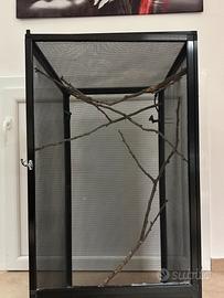 Terrario per rettili completo di accessori