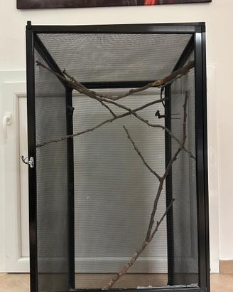 Terrario per rettili completo di accessori