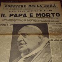Giornale Originale: Morte Papa Giovanni XXIII