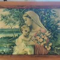 quadro madonna con bambino vintage