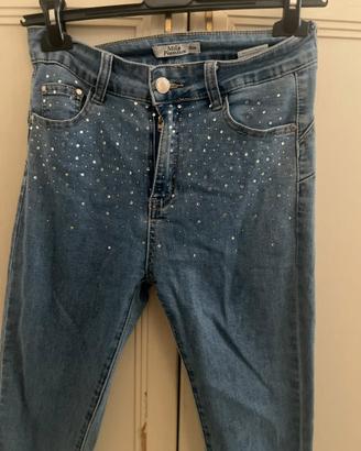 Jeans con strass