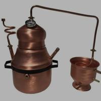 Alambicco a bagnomaria da 12 litri, distillatore.