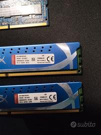 RAM varie DDR3 / DDR3 / SODIMM singole e blocco PC