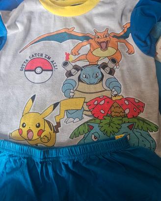 pigiama estivo pokemon