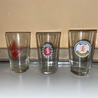 BIRRA CARATSCH TORINO LOTTO 3 BICCHIERI VINTAGE