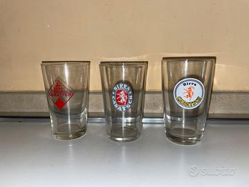 BIRRA CARATSCH TORINO LOTTO 3 BICCHIERI VINTAGE