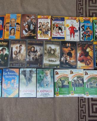 25 videocassette e videoregistratore