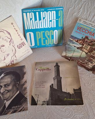 Genova:Vinili 45g canzoni tradiz.e spartiti