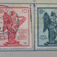Francobolli - 3º anniversario della Vittoria -1921