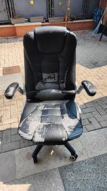 Poltrona in ecopelle da ufficio vintage ma comoda!