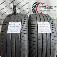 2 PNEUMATICI 225/40 R18 BRIDGESTONE ESTIVE
