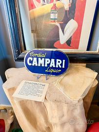 Campari Soda vetrofania Pubblicitaria - Vinta 1930