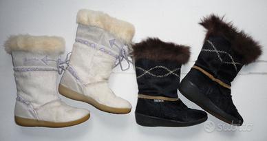 Doposci stivaletti pelle pelliccia tg 36-37