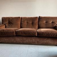 DIVANO 3 POSTI + 2 POLTRONE in velluto