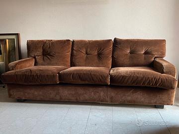 DIVANO 3 POSTI + 2 POLTRONE in velluto