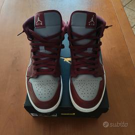 Air Jordan 1 Mid cherrywood red/white/cement grey