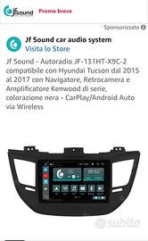 autoradio 2din jfsound per hyundai tucson 