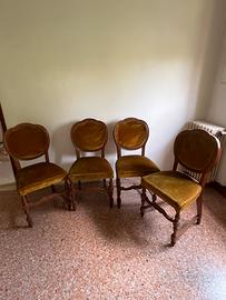 Set 4 sedie vintage anni ‘60