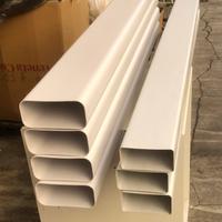 Tubo rettangolare PVC bianco aerazione canalizzata
