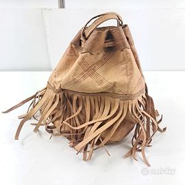 Borsa Secchiello Vintage in Pelle Artigianale