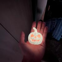 Zucca di halloween fluorescente