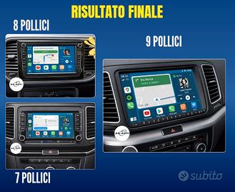 Volkswagen Sharan 7 8 9 Pollici Autoradio +KIT