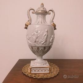 Vaso porcellana napoletano con coperchio, 1950/60