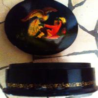 SCATOLINA LACCATA VINTAGE  RUSSA inizio anni’60