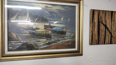 Quadro pittore Mario Galanti olio su tela 50 x 70