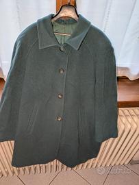 Cappotto Vintage 100% Pura Lana Vergine - Verde Pe