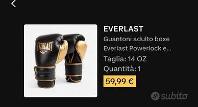 Guantoni box everlast taglia 14