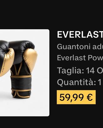 Guantoni box everlast taglia 14