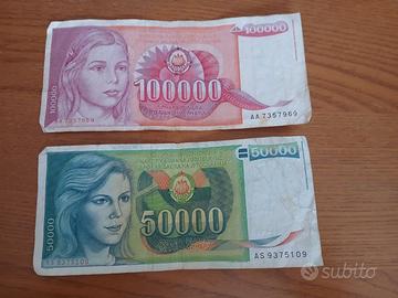 Banconote Jugoslavia del 1988