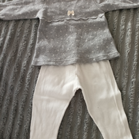 Completo neonata maglietta e leggings 9 mesi