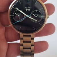 Smart Watch Moto 360 Motorola color oro con carica